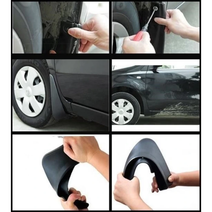 İpek Yıldızı® 2 Adet Ön veya Arkaya Uygun Çamur Önleyici Paçalık 32 x19 cm