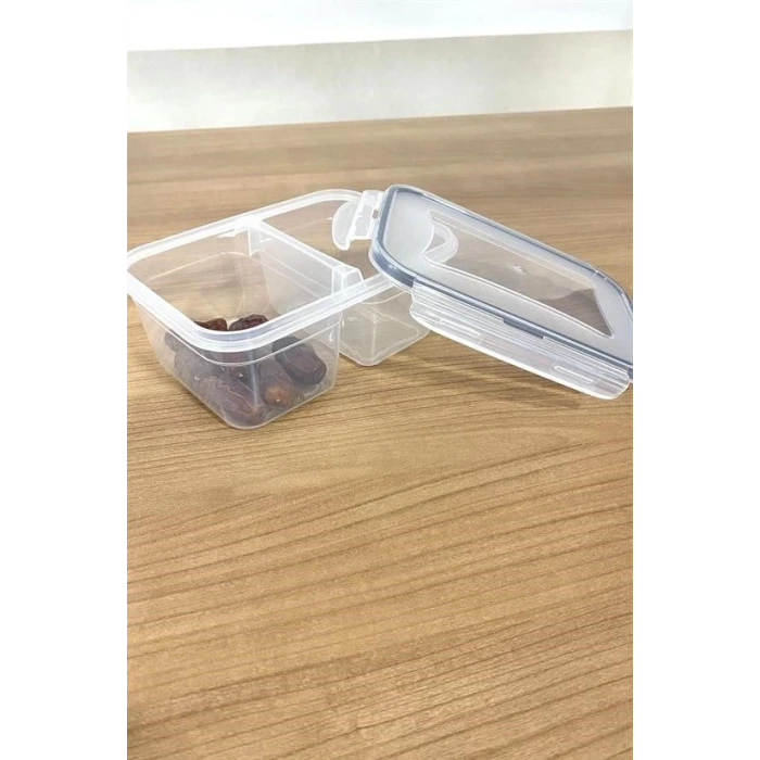 İpek Yıldızı® 2 Bölmeli 0,45+0,45 Litre Kilitli Kapaklı Erzak Saklama Kabı LC-524