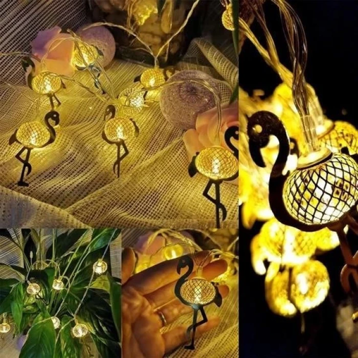 İpek Yıldızı® 2 Metre Pilli İnce Tel Led Işık Zinciri Parti Aydınlatma