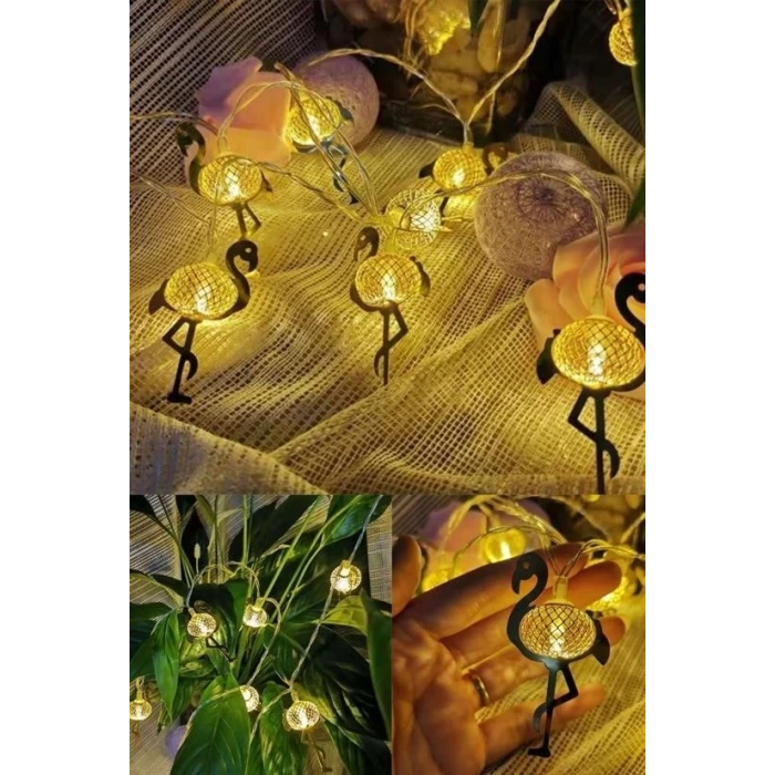 İpek Yıldızı® 2 Metre Pilli İnce Tel Led Işık Zinciri Parti Aydınlatma