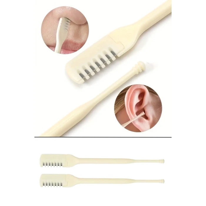 İpek Yıldızı® 2Si Bir Arada 2 Parça Kutulu Burun Kıl Alma ve Kulak Temizleme Aparatı