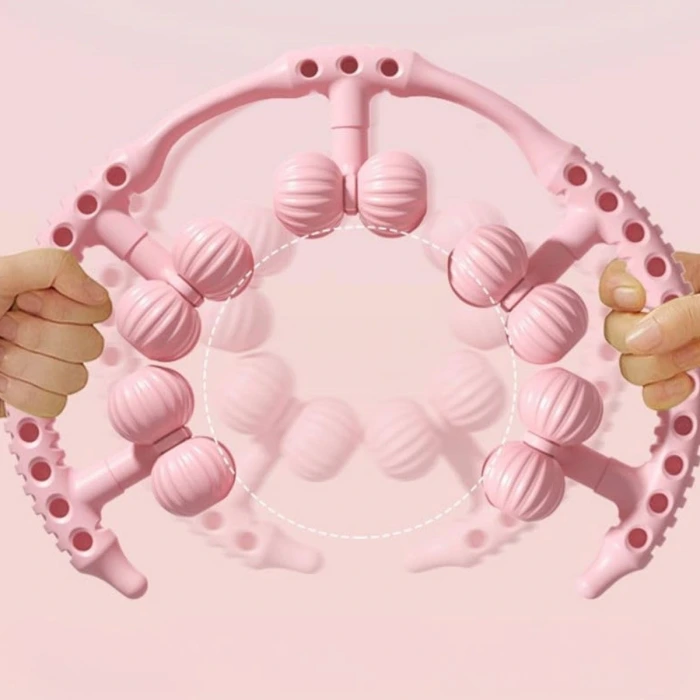 İpek Yıldızı® 20 Tekerlekli Ayarlanabilir Bacak ve Kol Masaj Aleti – 360° Tam Daire Derin Doku Kas ve Lenfatik Masaj Silindiri