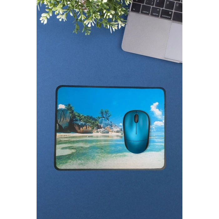 İpek Yıldızı® 25x32 cm Küçük Boy Mouse Pad Manzara Ada
