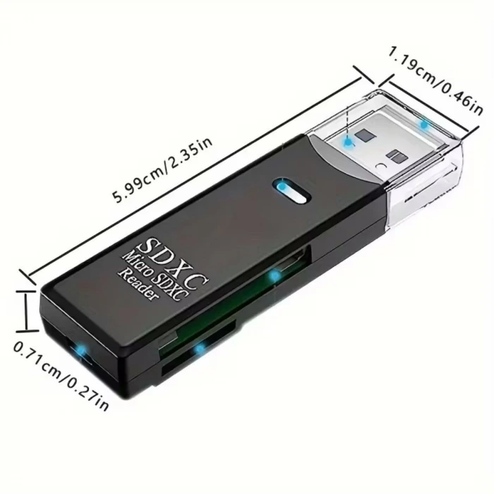 İpek Yıldızı® 2in1 Usb 3.0 Micro Sd Hafıza Kartı - Tf Kart Okuyucu Hub Adaptör Veri Aktarıcı