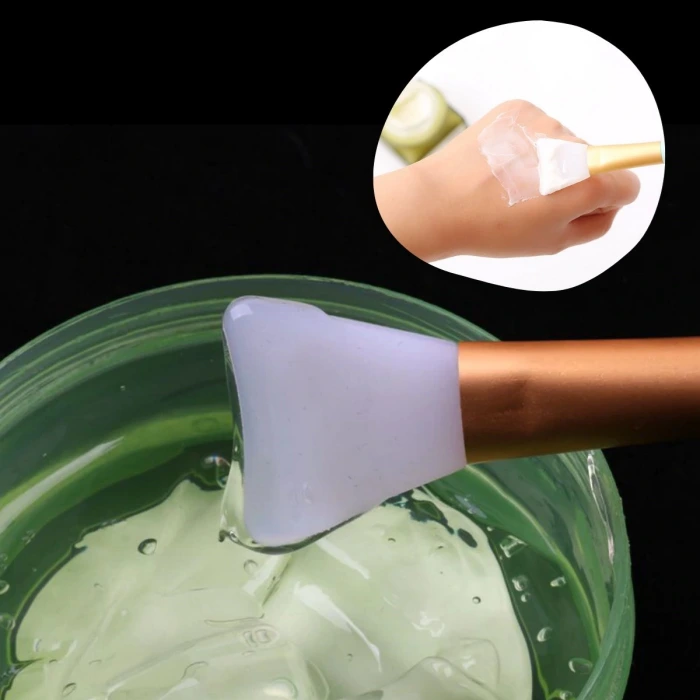 İpek Yıldızı® 2li Silikon Temizlemesi Kolay Kullanılabilen Yüz Cilt Bakımı Maske Ve Krem Spatulası