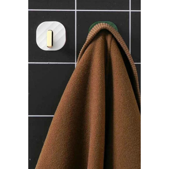 İpek Yıldızı® 2li Yapışkanlı Retro Askılık Dolap Kapak Kulpu Beyaz