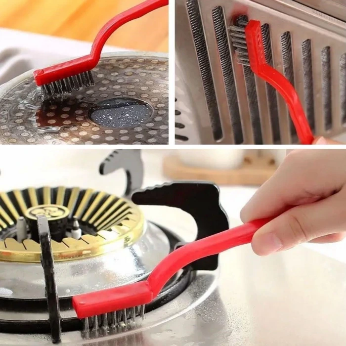 İpek Yıldızı® 3 lü Detaylı Temizlik Bakır,Demir ve Sert Plastik Tel Fırça