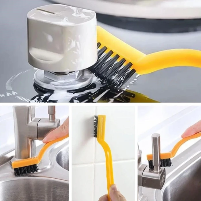 İpek Yıldızı® 3 lü Detaylı Temizlik Bakır,Demir ve Sert Plastik Tel Fırça