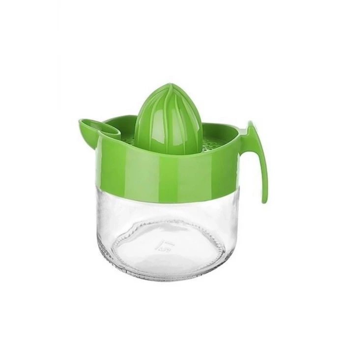 İpek Yıldızı® 300ml Cam Hazneli Pratik Limon Narenciye Sıkacağı KC-405