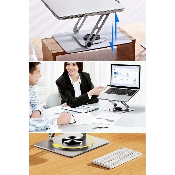 İpek Yıldızı® 360 Derece Dönebilen Hava Aldıran Laptop Standı