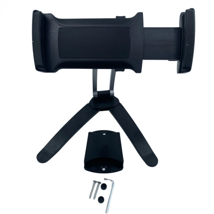 İpek Yıldızı® 360 Derece Dönebilen Mutfak Masaüstü Telefon Tablet Tutucu Ayarlanabilir Esnek Ayaklı Metal