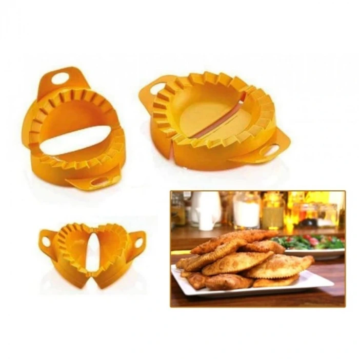 İpek Yıldızı® 3lü Çiğ börek kurabiye Hamur İşi Ravioli Kesme Kalıbı Aparatı