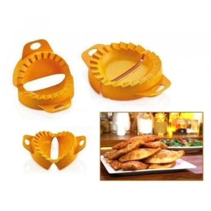 İpek Yıldızı® 3lü Çiğ börek kurabiye Hamur İşi Ravioli Kesme Kalıbı Aparatı