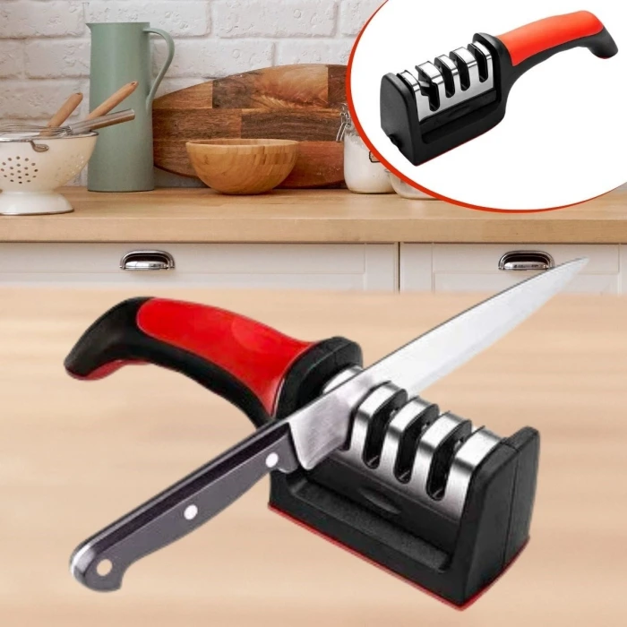 İpek Yıldızı®  4 Aşamaları Kaymaz Taban Hızlı Bıçak Makas Bileme Aracı