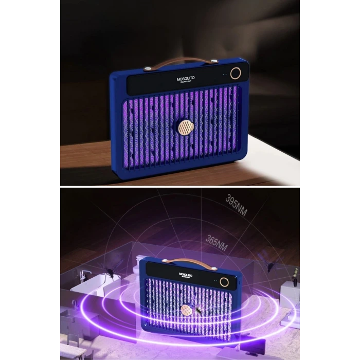 İpek Yıldızı® 4000mAh Şarj Edilebilir Kablosuz 3000V Yüksek Güçlü Elektrikli Sivrisinek Öldürücü Sivrisinek Öldürme Lambası,Sinek Kıran BG-009 2000 ma