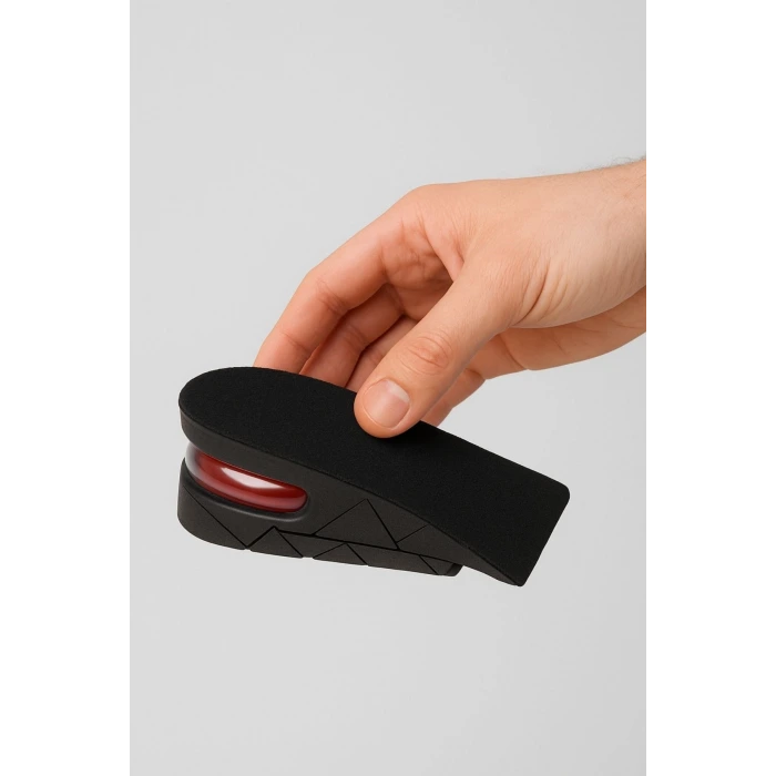 İpek Yıldızı® 5 cm Boy Uzatıcı Silikon Ortopedik Topuk Tabanlık – Yüksek Konforlu Gizli Yükseltici Ped (Unisex)
