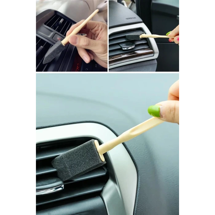 İpek Yıldızı® 5li Araba Havalandırma Temizleme Fırçaları Klima Çıkışları,Toz Alma&Otomobil İçi Detaylı Mini Temizlik Aparatları