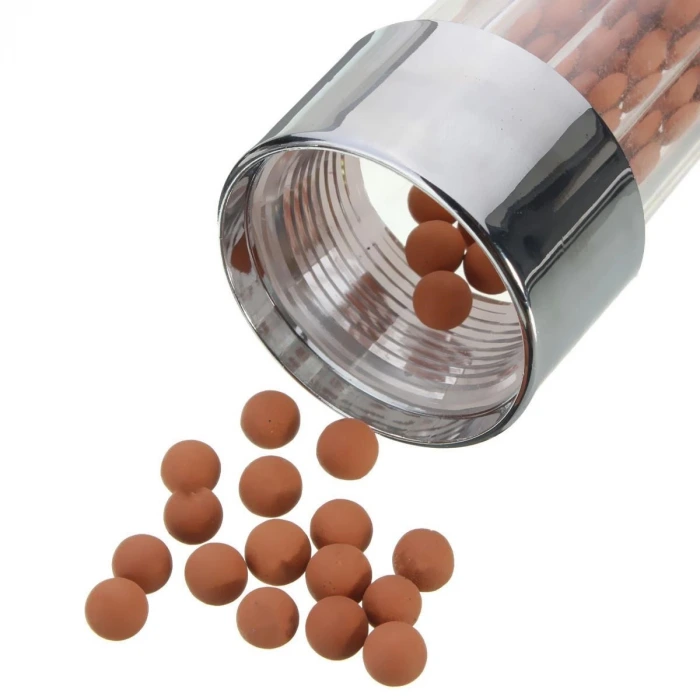 İpek Yıldızı® %50 Su Tasarruflu ve Arıtmalı Doğal Taşlı Banyo El Duş Başlığı