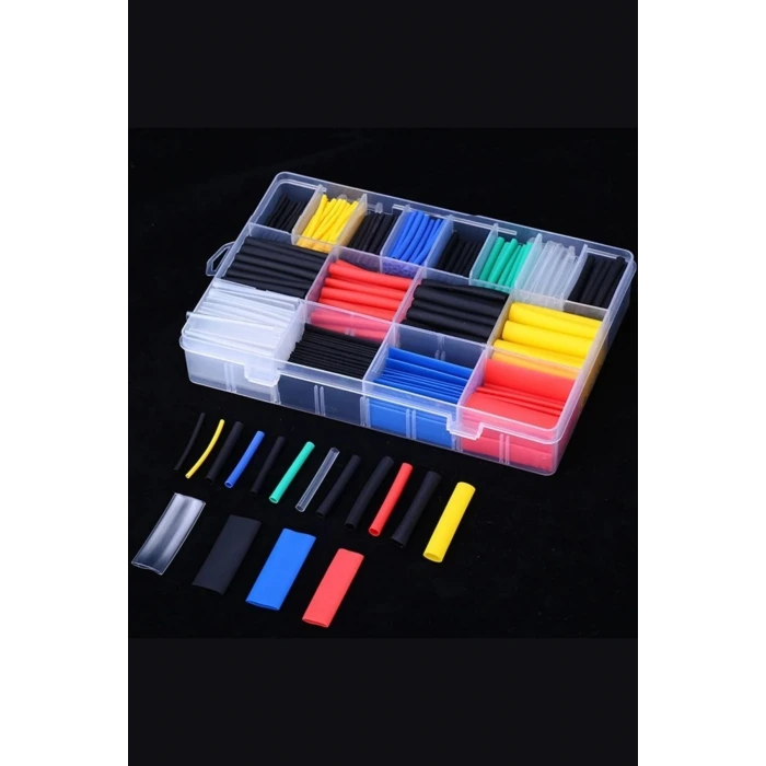 İpek Yıldızı® 560 Parça Isıyla Daralan Makaron Kablo Koruyucu Kılıf Makaron Kablo Yalıtım Makaron Seti