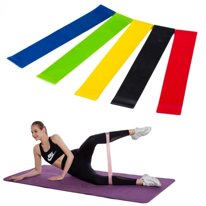 İpek Yıldızı®  5li Egzersiz Direnç Bant Seti Pilates Crossfit Ekipmanları