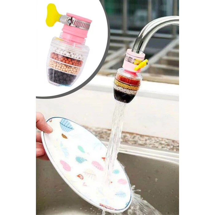 İpek Yıldızı® 6 Katmanlı Musluk Ucu Filtreli Su Tasarruflu Hijjenik Musluk Başlığı