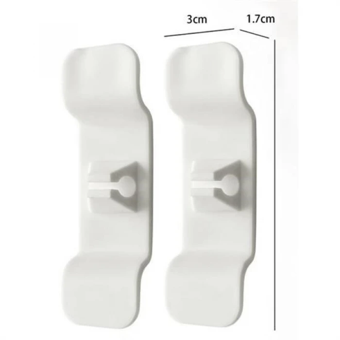 İpek Yıldızı 6lı Pratik Kablo Toparlayıcı Yapışkanlı Klips Mutfak Air Fryer Kettle Kahve Tost Makinası