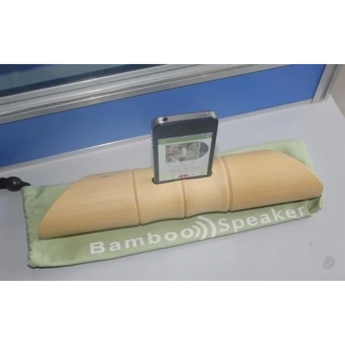 İpek Yıldızı® 6 x 1 cm Girişli Kılıflı Bambu Ağacı Akustik Ses Yükseltici Aparat