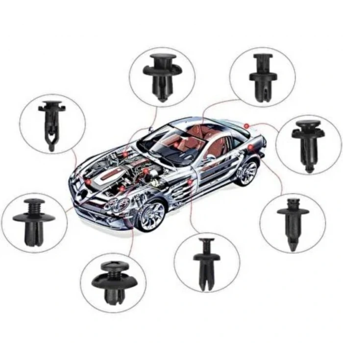 İpek Yıldızı® 630 Adet Trim Klips Seti – Oto Panel, Kapı Döşeme, Tampon ve Pervaz İçin Evrensel Raptiye Bağlantı Elemanları