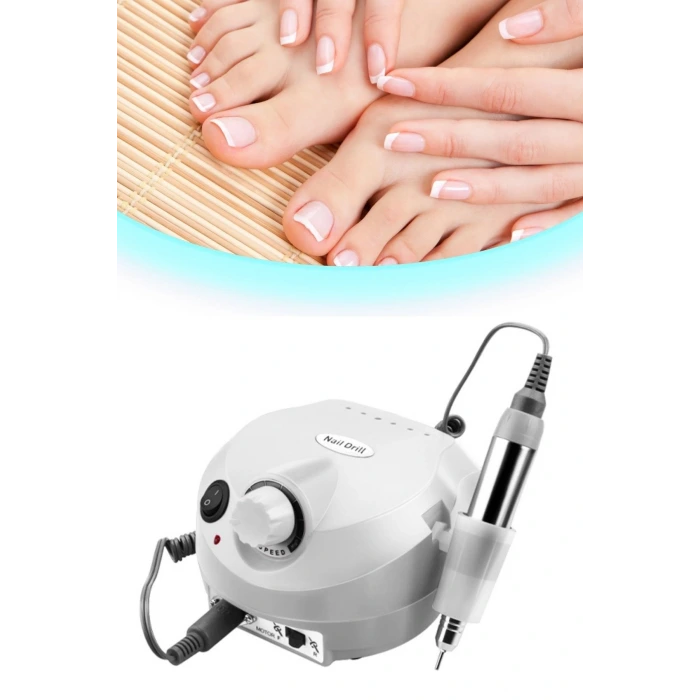 İpek Yıldızı® 65 Watt Profesyonel Ev Tipi Pratik Manikür Pedikür Tırnak Bakım Seti