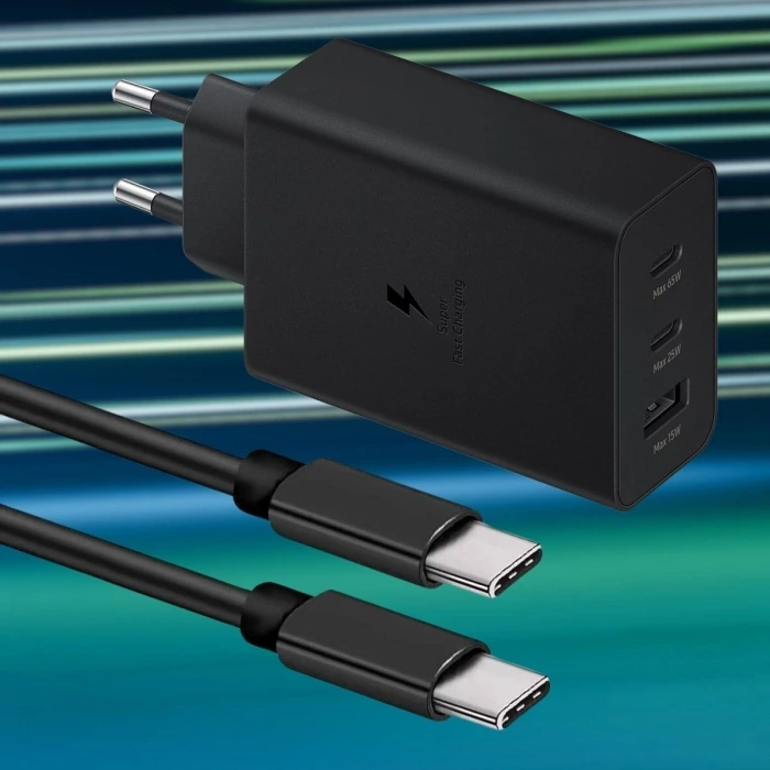 İpek Yıldızı® 65W Hızlı Şarj Edebilen TYPE C uçlu Şarj Aleti