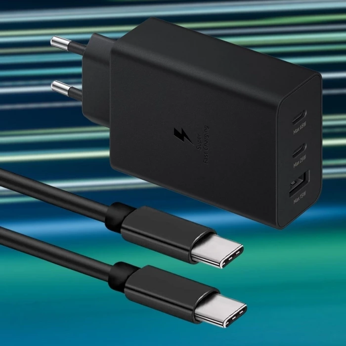 İpek Yıldızı® 65W Hızlı Şarj Edebilen TYPE C uçlu Şarj Aleti