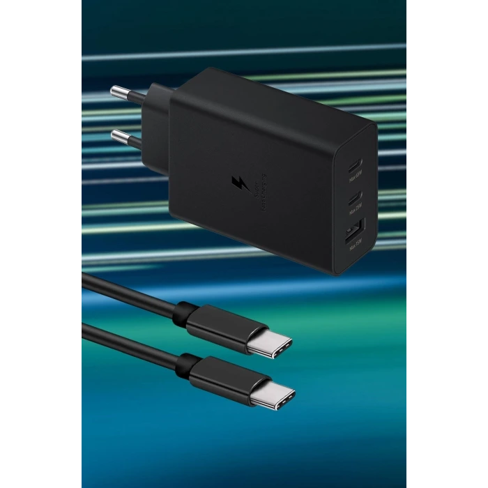 İpek Yıldızı® 65W Hızlı Şarj Edebilen TYPE C uçlu Şarj Aleti