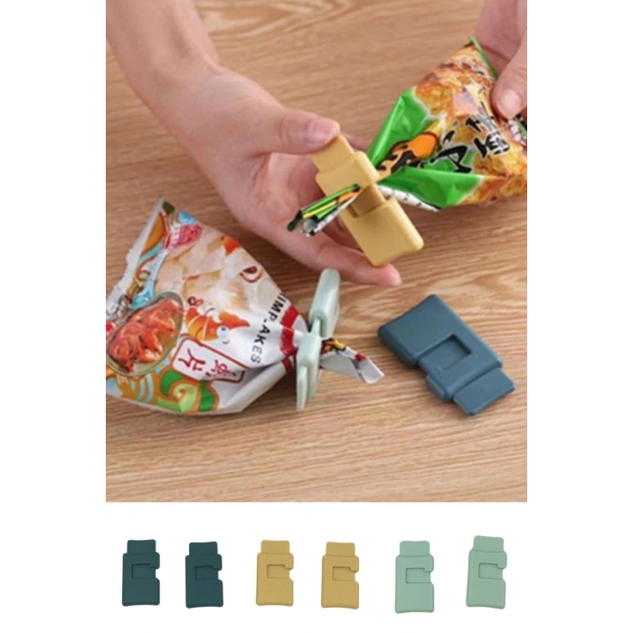 İpek Yıldızı®  6lı Hava Sızdırmaz Poşet Torba Ambalaj  Ve Paket Kıstırmalı Kapatma Klipsi