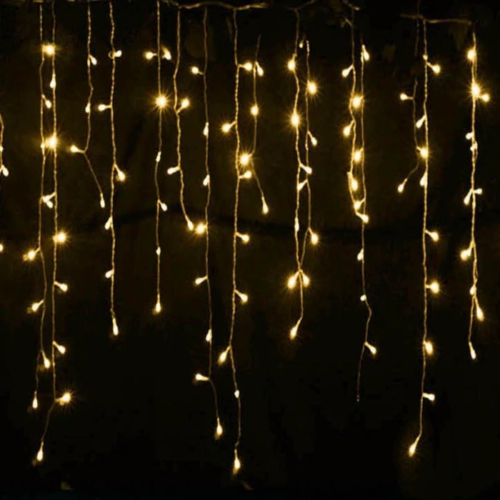 İpek Yıldızı® 8 Fonksiyonlu 16 Saçaklı Perde Led 3 x 1 (Günışığı)