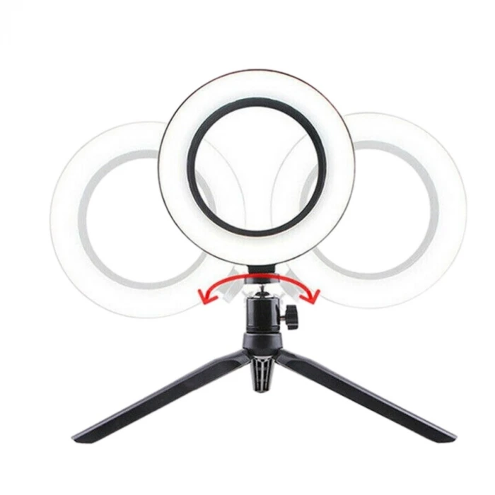 İpek Yıldızı® 8inç 20cm Youtube Instagram Tiktok Selfie  Stüdyo Video Fotoğraf Ring Light  Tripod Led Halk