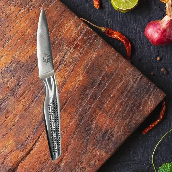 İpek Yıldızı® 9 cm Paslanmaz Çelik Ultra Keskin Mutfak Şef Bıçağı