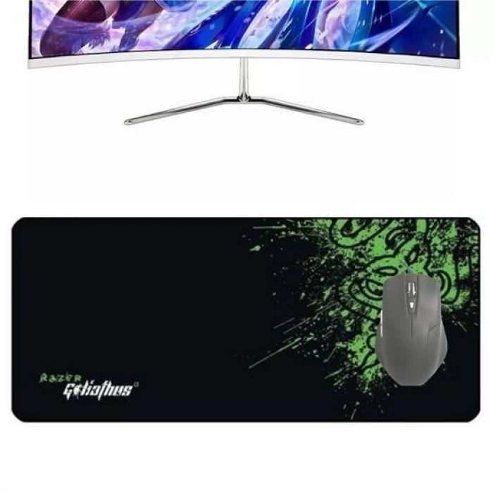 İpek Yıldızı® 90x40 Mouse Pad Gaming Oyuncu Gamer Kaymaz Taban Büyük Boy Ofis Tipi Fare Altlığı Goliathus