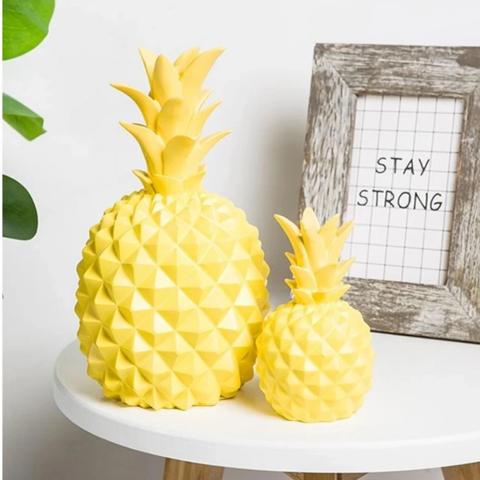 İpek Yıldızı® Ananas Şeklinde Desenli Büyük Boy Pilli Masa ve Gece Lambası