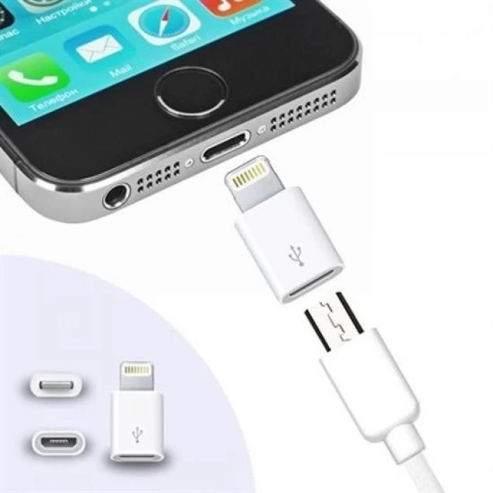 İpek Yıldızı® Apple iPhone / iPad Micro Usb Dönüştürücü Adaptör OTG Aparat