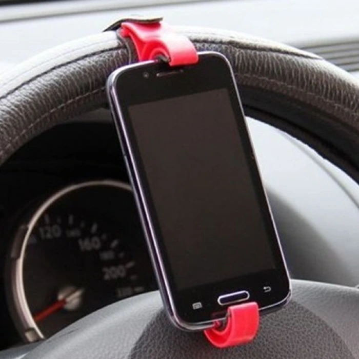 İpek Yıldızı® Araç içi Direksiyon Arası Pratik Telefon Navigasyon Tutucu Alet