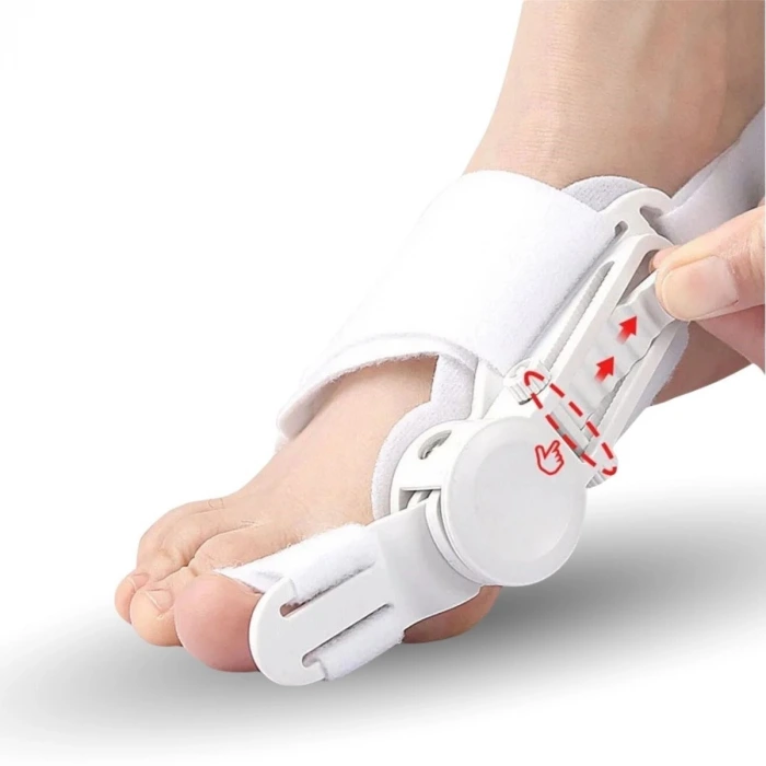İpek Yıldızı® Ayarlanabilir Ayak Baş Parmak Kemik Düzeltici – Halluks Valgus (Bunyon) Aparatı, Gece Gündüz Kullanıma Uygun Ayak Düzeltme Ateli