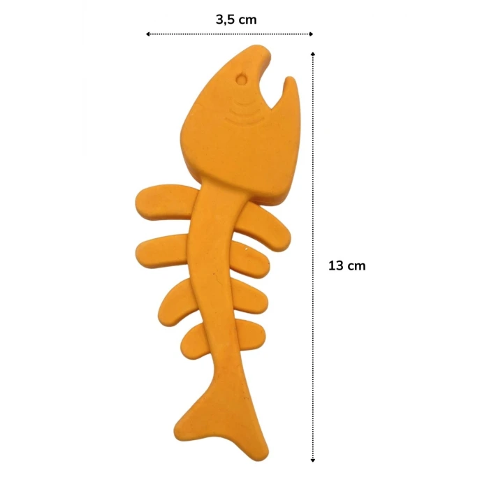 İpek Yıldızı® Balık Kemiği İskelet Şekilli Renkli Plastik Kedi Oyuncağı