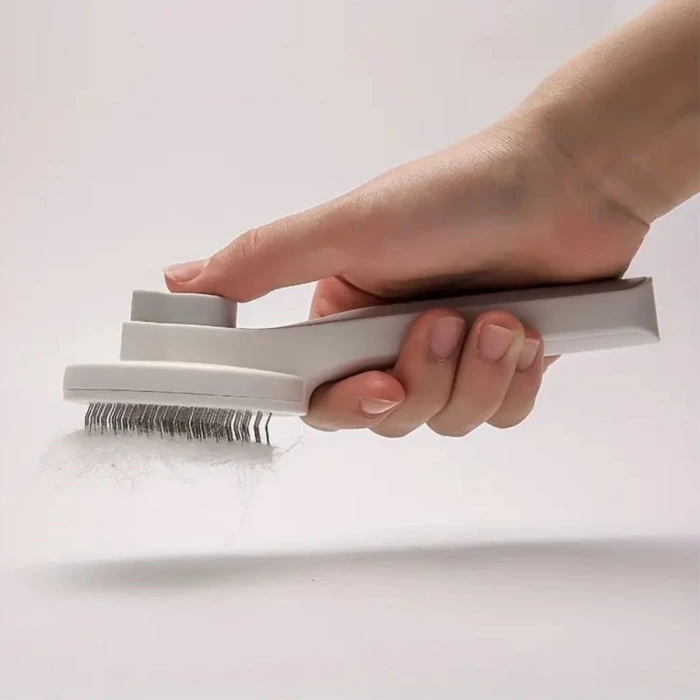 İpek Yıldızı® Basmalı Kedi Köpek Tüy Toparlayıcı Masaj Etkili Pet Fırçası