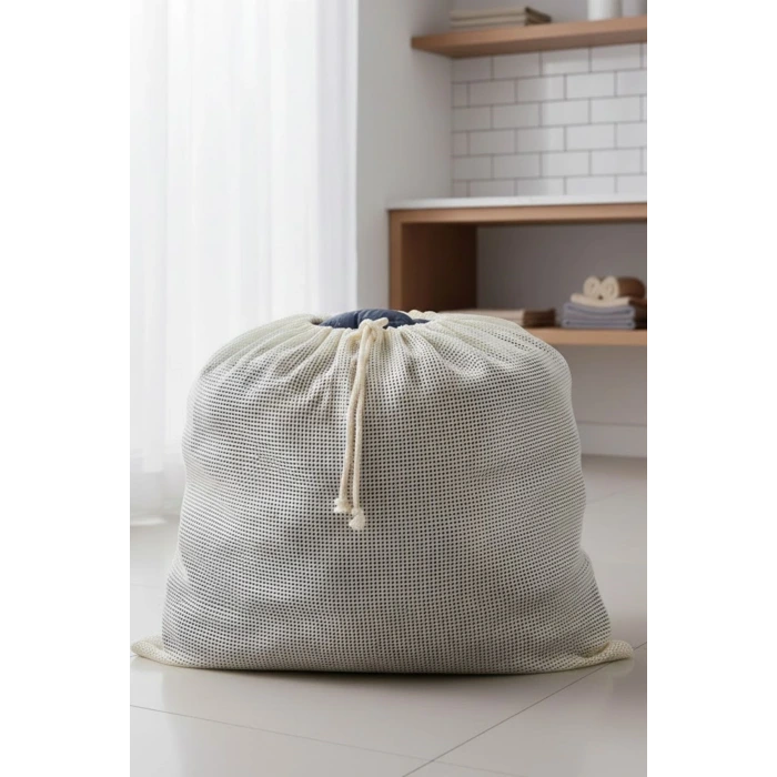 İpek Yıldızı® Battal Boy 120x150 cm Mont ve perde Yıkama Filesi–Extra Büyük, Dayanıklı, Nefes Alabilir Çamaşır Koruma Torbası