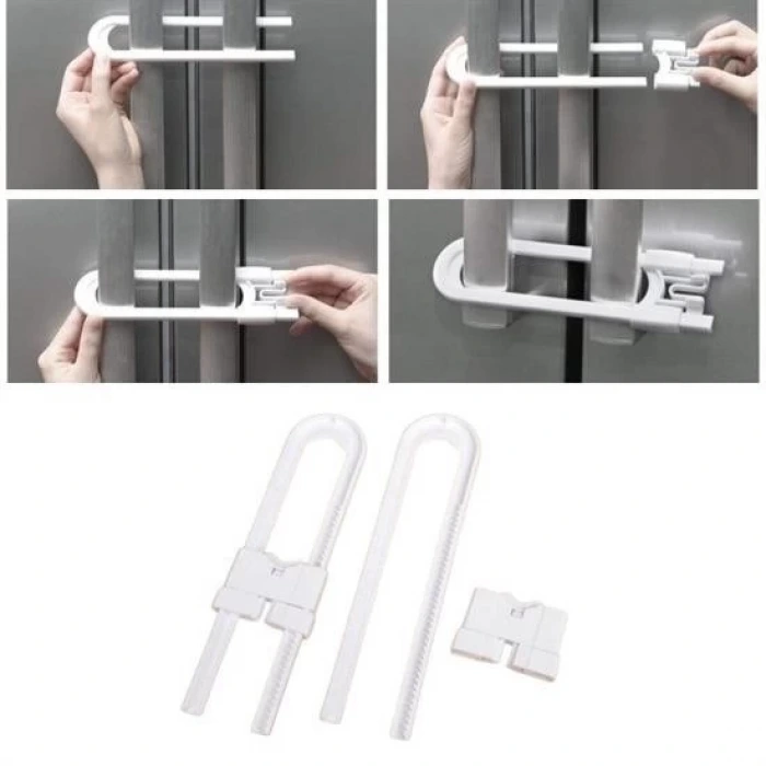 İpek Yıldızı® Bebek Çocuk Çekmece ve Dolap Koruma Raylı Güvenlik Sistemi Emniyet Kilidi