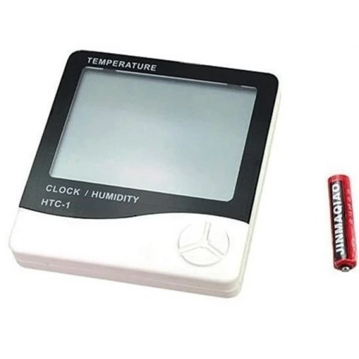 İpek Yıldızı® Bebek Odası Masaüstü Dijital Termometre Nem Ölçer Higrometre Saat