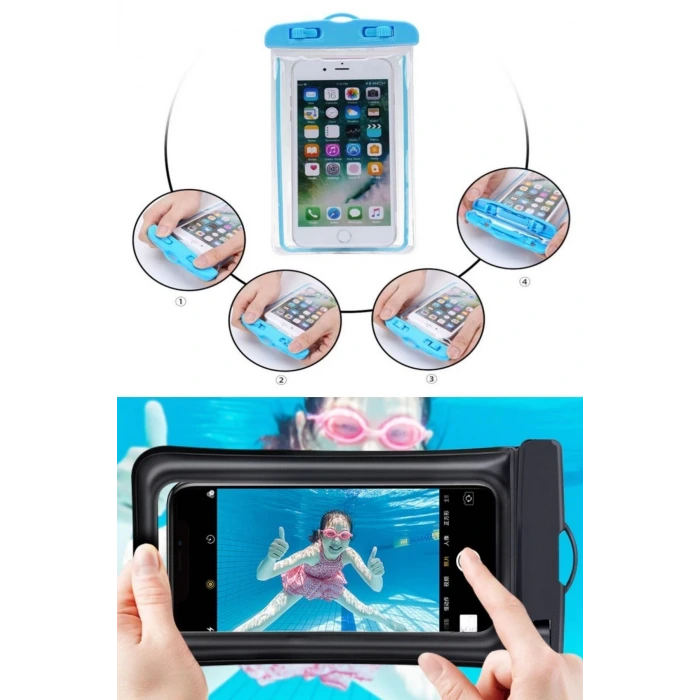 İpek Yıldızı® Bisiklete Takılan Su ve Yağmur Gerirmez Telefon Kılıfı Universal