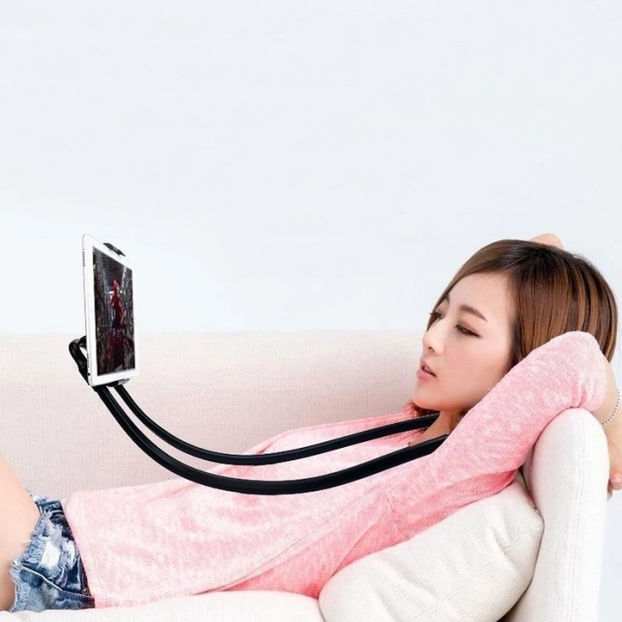 İpek Yıldızı® Boyuna Asılan Ergonomik 360 Derece Cep Telefonu Tutucu Stand