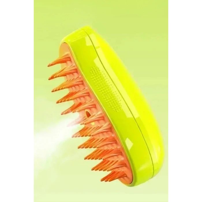 İpek Yıldızı® Buharlı Yumuşak Silikon Uçlu Kedi & Köpek Tüy Tarama Tarağı Yıkama Fırçası