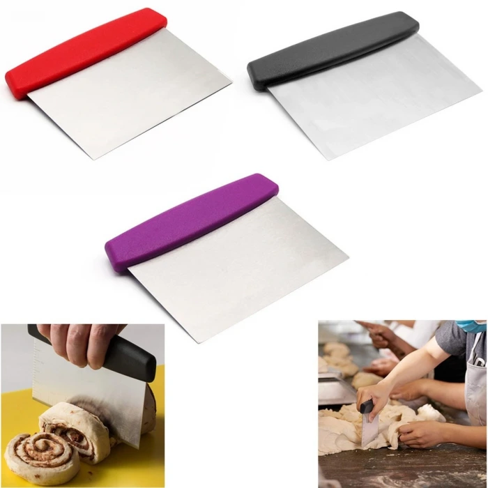 İpek Yıldızı® Çelik Hamur Kesici Kazıyıcı Pasta Kek Dekorasyon Spatula Aleti